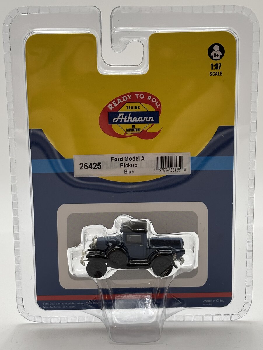 Athearn 26425 1:87 HO Blue Ford Model A Pickup Ready To Roll