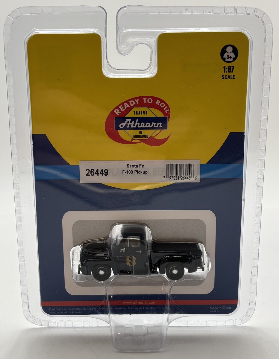 Athearn 26449 HO Santa Fe 1955 Ford F-100 Pickup Truck