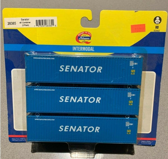 Athearn 28385 HO Ready To Roll Senator Intermodal 40'' Container (Pack ...