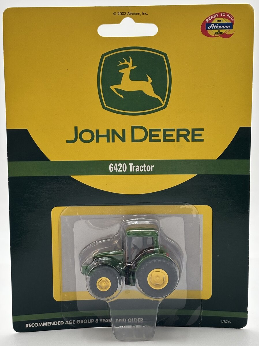 Athearn 7703 1:87 RTR Diecast John Deere 6420 Tractor