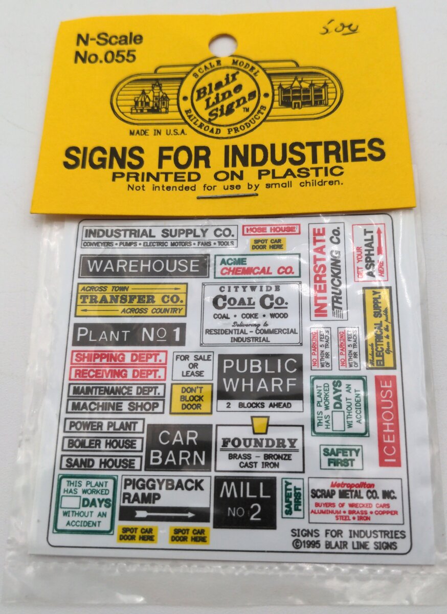 Blair Line 055 N Storefront & Advertising Industrial & Manufacturing Signs