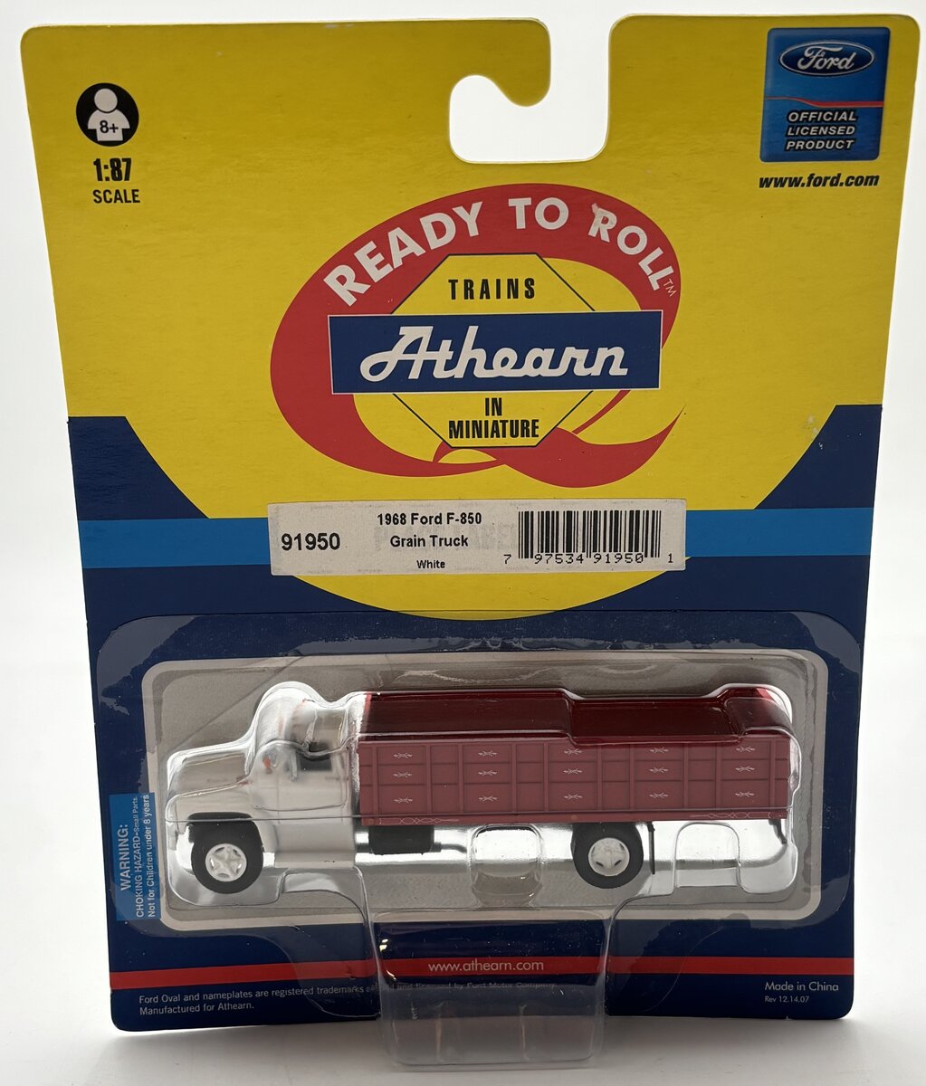 Athearn 91950 HO White Cab Ford F-850 Grain Truck - RTR