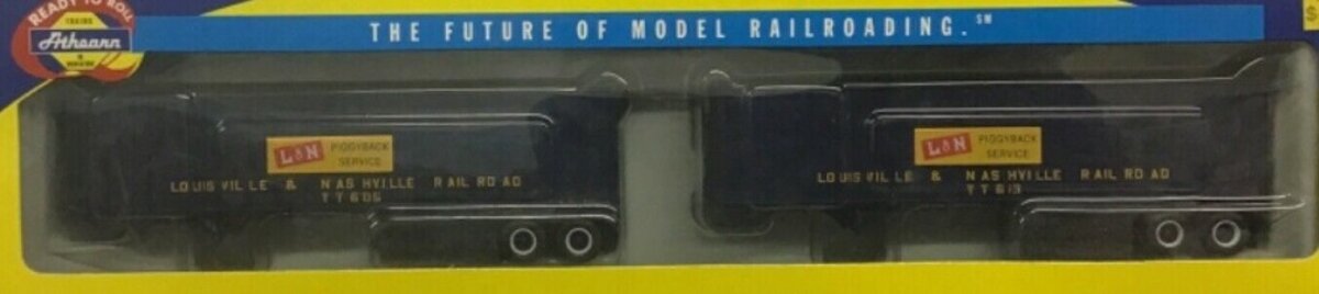 Athearn 70970 HO LN 40' Exterior Post Z-Van Trailer (Pack Of 2)