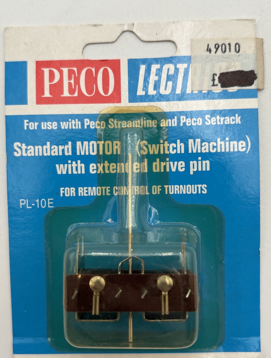 Peco PL-10E HO Scale Turnout Motor Switch Machine With Extended Pin