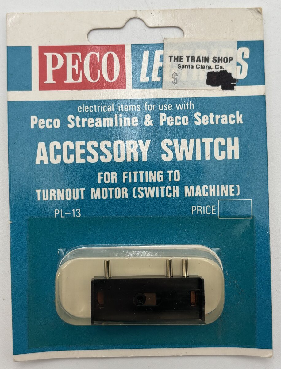 Peco PL-13 HO Accessory Switch For Fitting to Turnout Motor PL-10