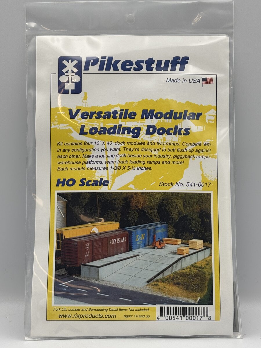 Pikestuff 541-0017 HO Versatile Modular Loading Docks Kit
