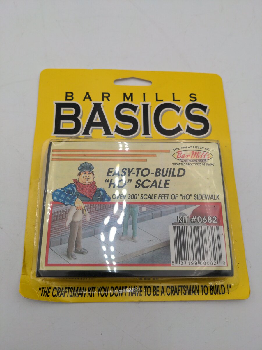 Bar Mills 0682 HO Sidewalk Scale 300' 914m Kit