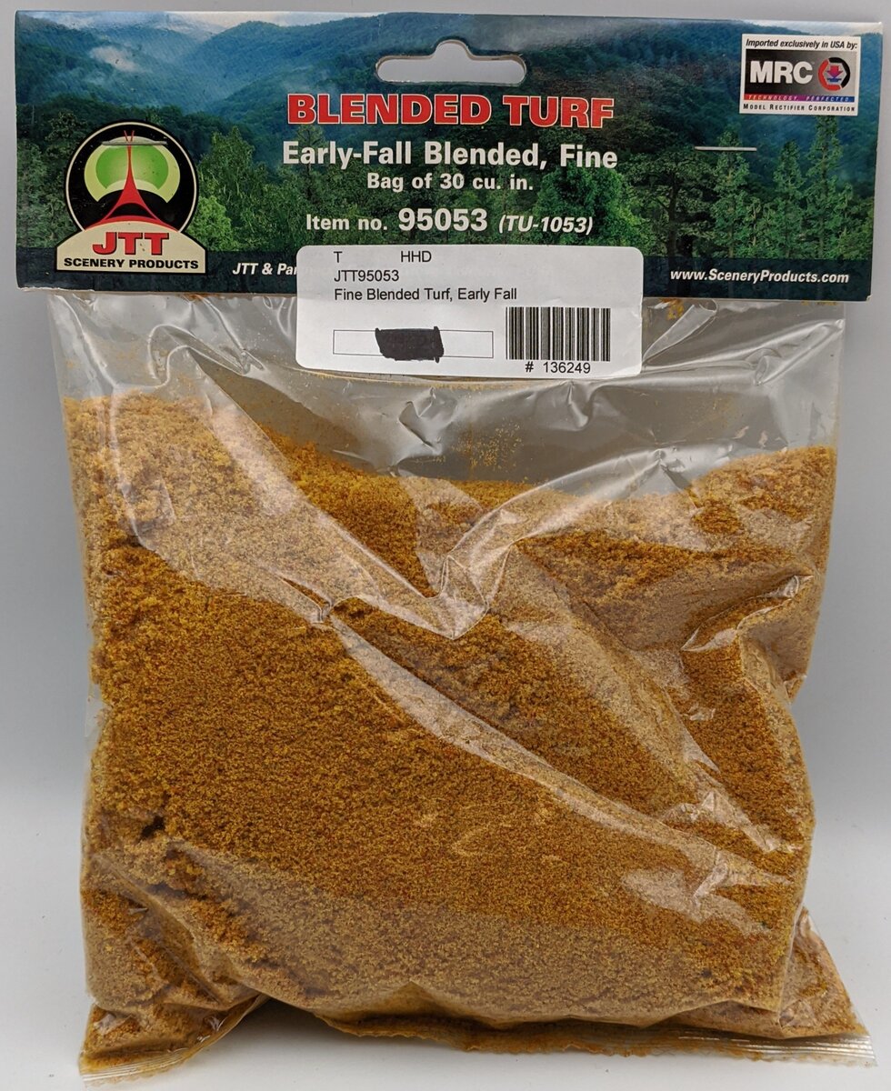 JTT Scenery Products 95053 Fine Blended Turf Early Fall 30 Cu. Bag
