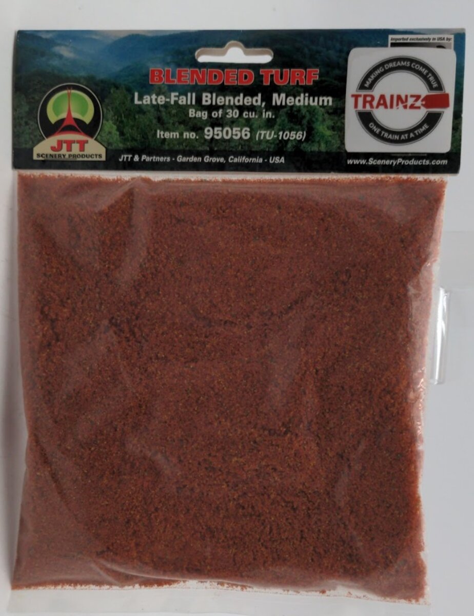 JTT Scenery Products 95056 Medium Blended Turf Late Fall 30 Cu In Bag