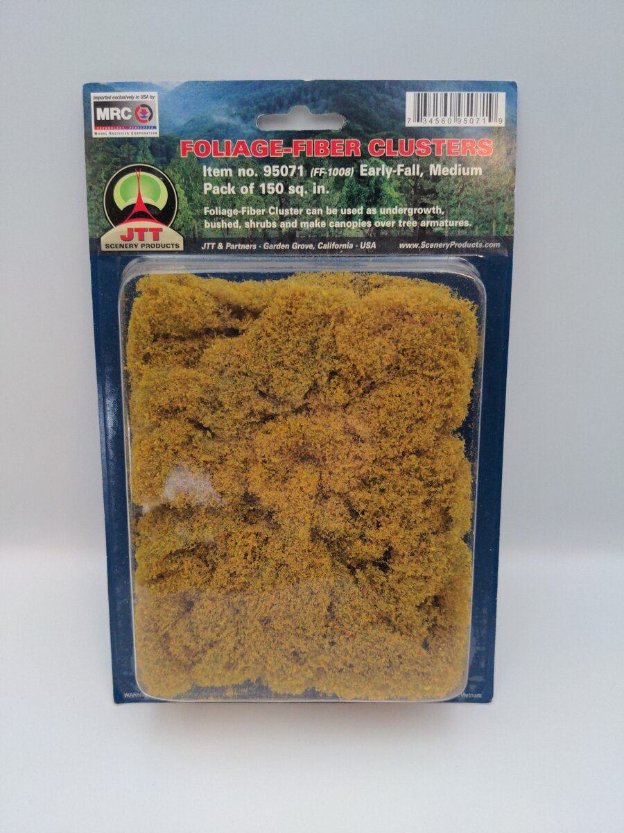 JTT Scenery Products 95071 Early Fall Medium Foliage-Fiber Cluster 150 Sq. In.