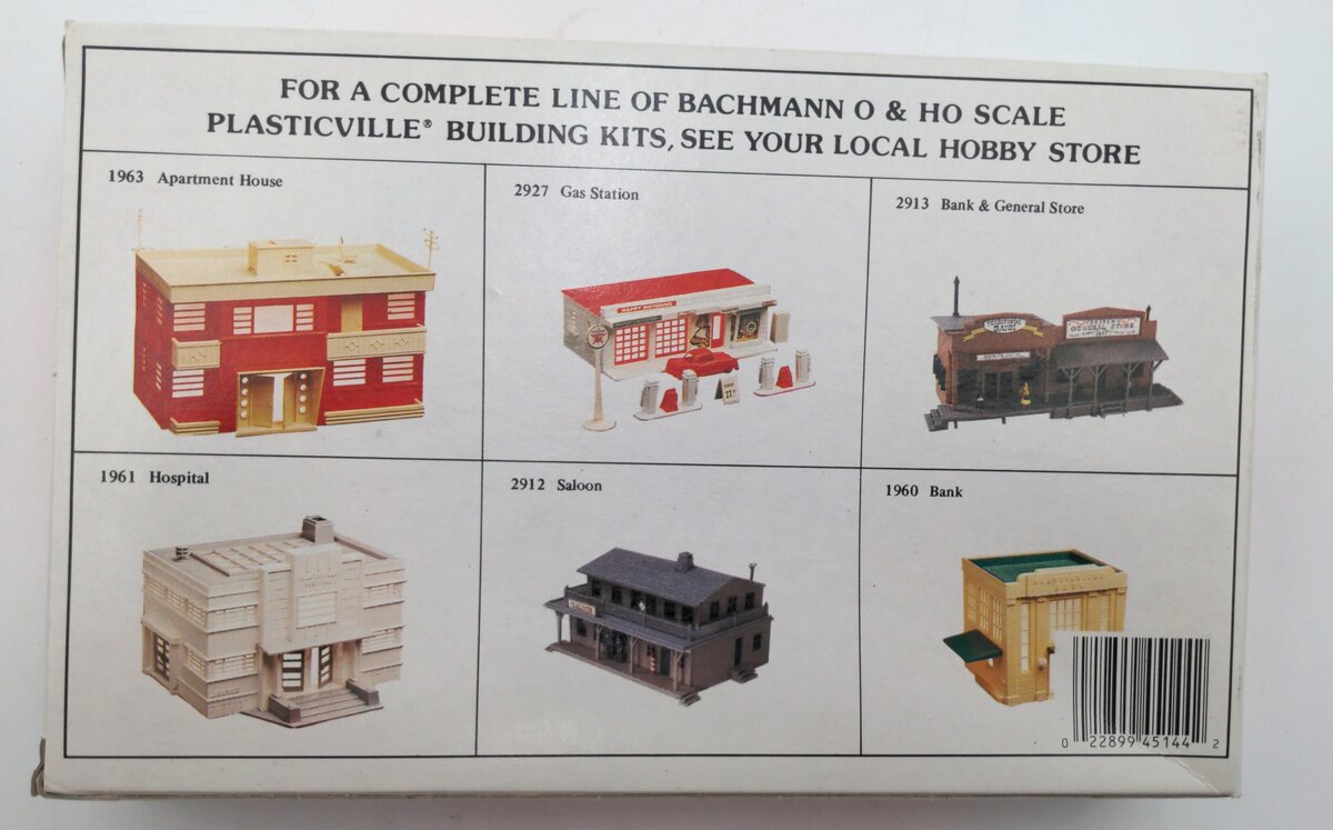 Bachmann 45144 HO Plasticville Post Office Building Kit