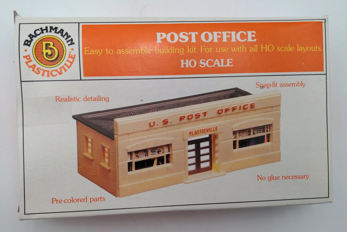 Bachmann 45144 HO Plasticville Post Office Building Kit