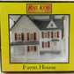 MTH 30-90333 O Gauge White With Red Shutters Built Up Farm House LN/Box