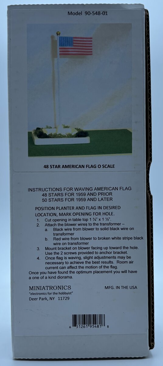 Miniatronics 90-548-01 O Waving American Flag