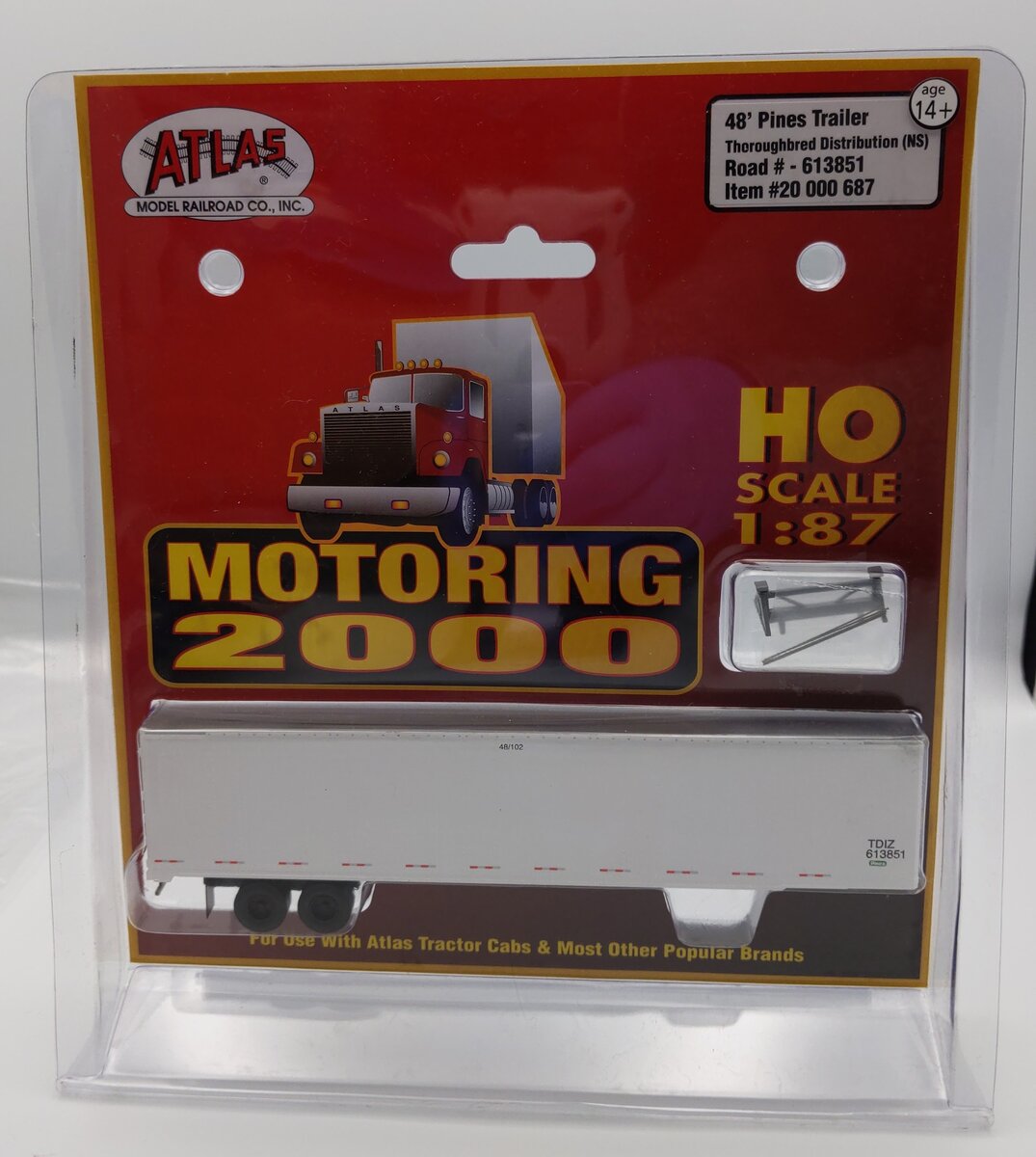 Atlas 20000687 HO 48' Pines Trailer Thoroughbred Distribution Road #613851