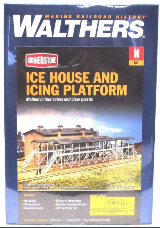 Walthers 933-3245 N Icing House & Platform Building Kit