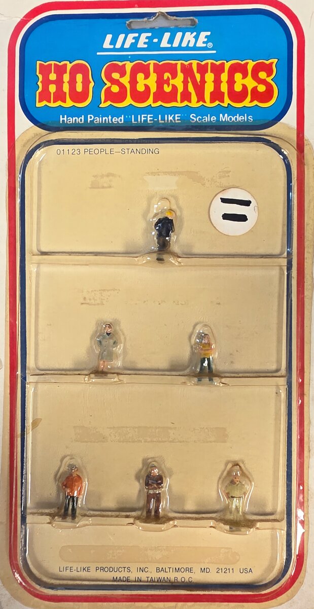 Life Like 1123 HO Standing People Figures (Set of 6)