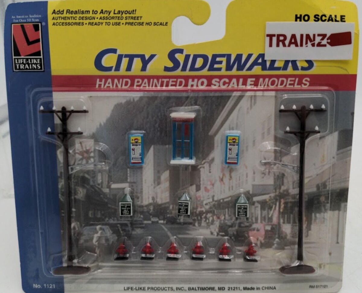 Life Like 1121 HO Scale Scenics City Sidewalks