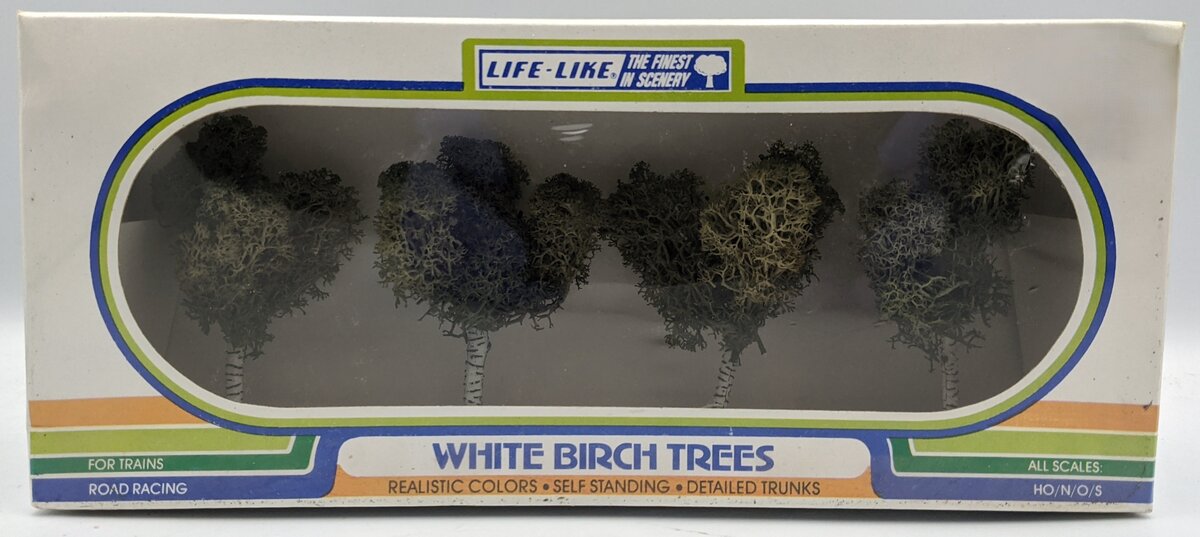 Life Like 1004 HO / N / O & S Scale White Birch Trees (Pack of 4)