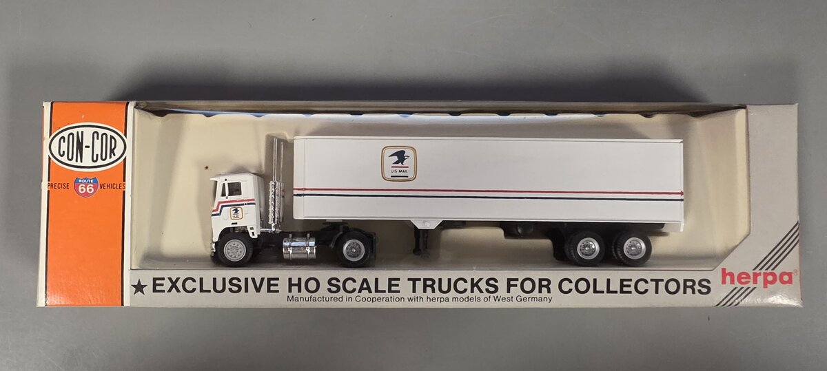 Con-Cor 0004-001027 HO US Mail 48' Tractor Trailer