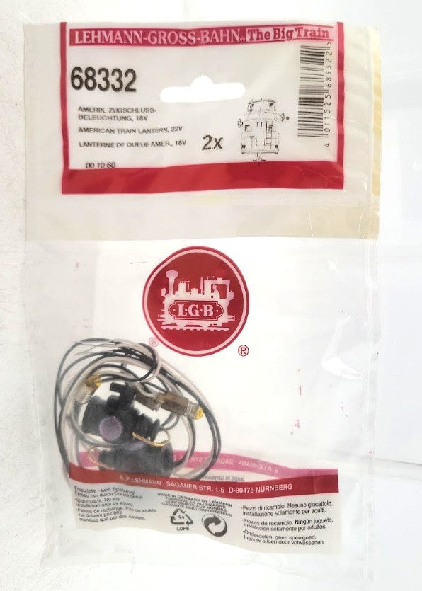 LGB 68332 G Scale 22 Volt American Train Lantern (Pack of 2)