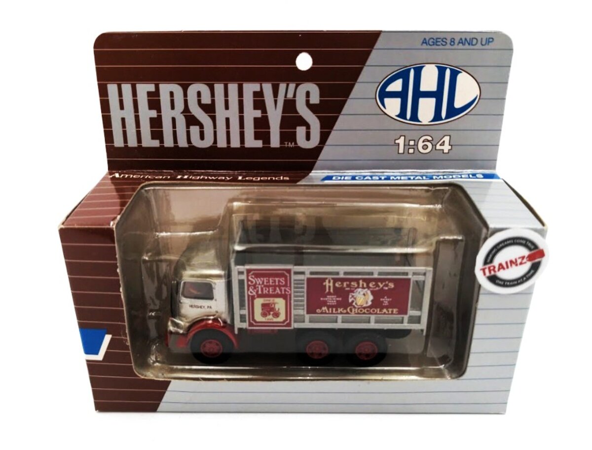 AHL H02020 1:64 Scale Hershey's Milk Mack Model CJ Stake Truck Die-Cast