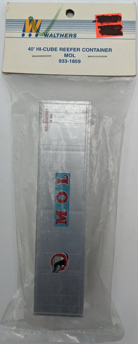 Walthers 933-1859 HO Scale 40' MOL Hi-Cube Reefer Container