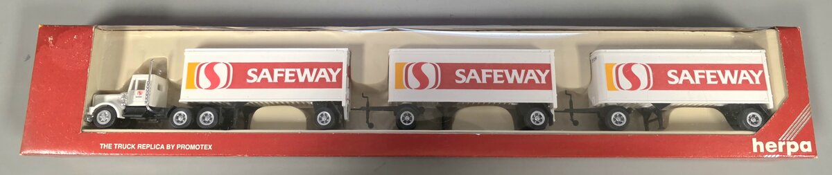 Herpa 6062 HO Safeway Truck With 3 Trailers