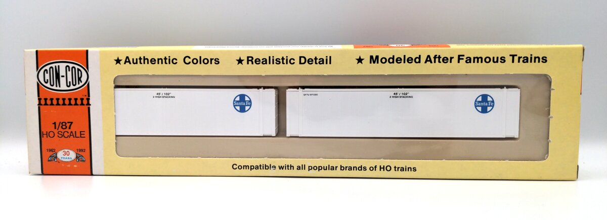 Con-Cor 0004-008354 HO Scale Santa Fe 45' Containers (Set of 2)