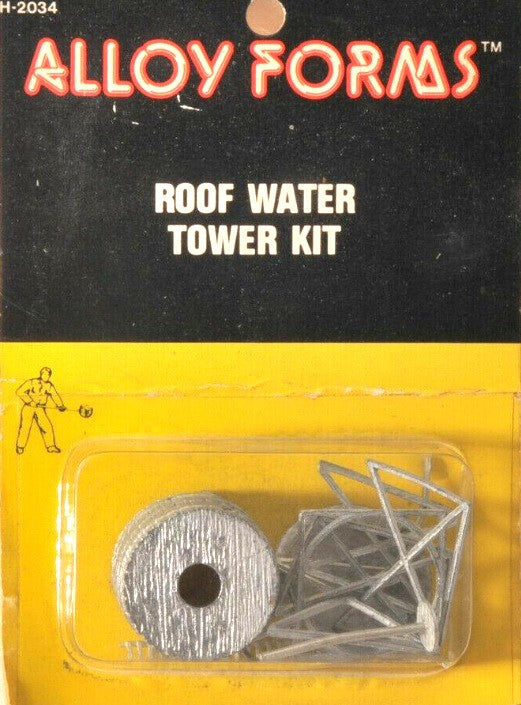 Alloy Forms H-2034 HO Scale Roof Water Tower Unpainted Metal Kit