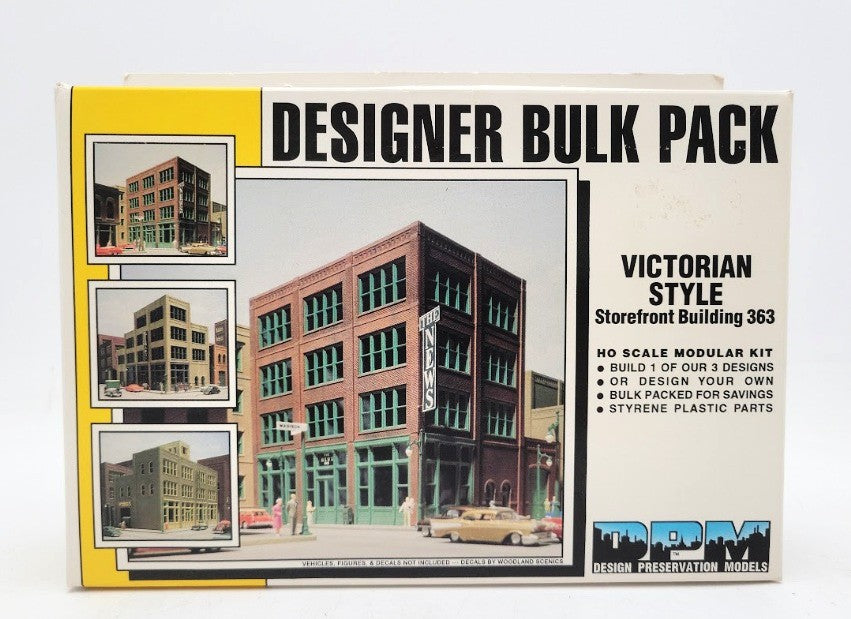 DPM 36300 HO Scale Designer Bulk Pack Victorian Style Storefront Building Kit