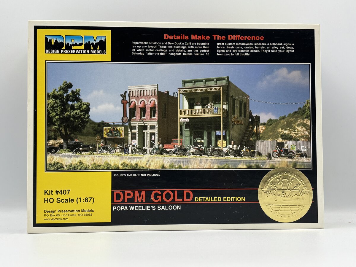 DPM 40700 HO Popa Weelie's Saloon Dew Duck'n Cafe Building Kit