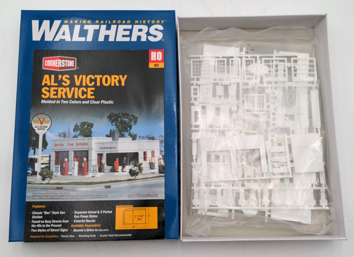 Walthers 933-3072 HO Scale Al's Victory Service Structure Building Kit