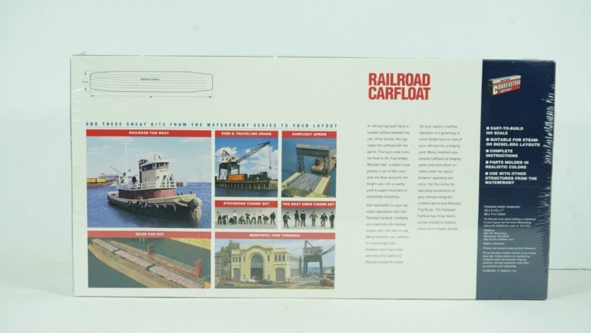 Walthers 933-3152 HO Railroad Car Float Structure Building Kit