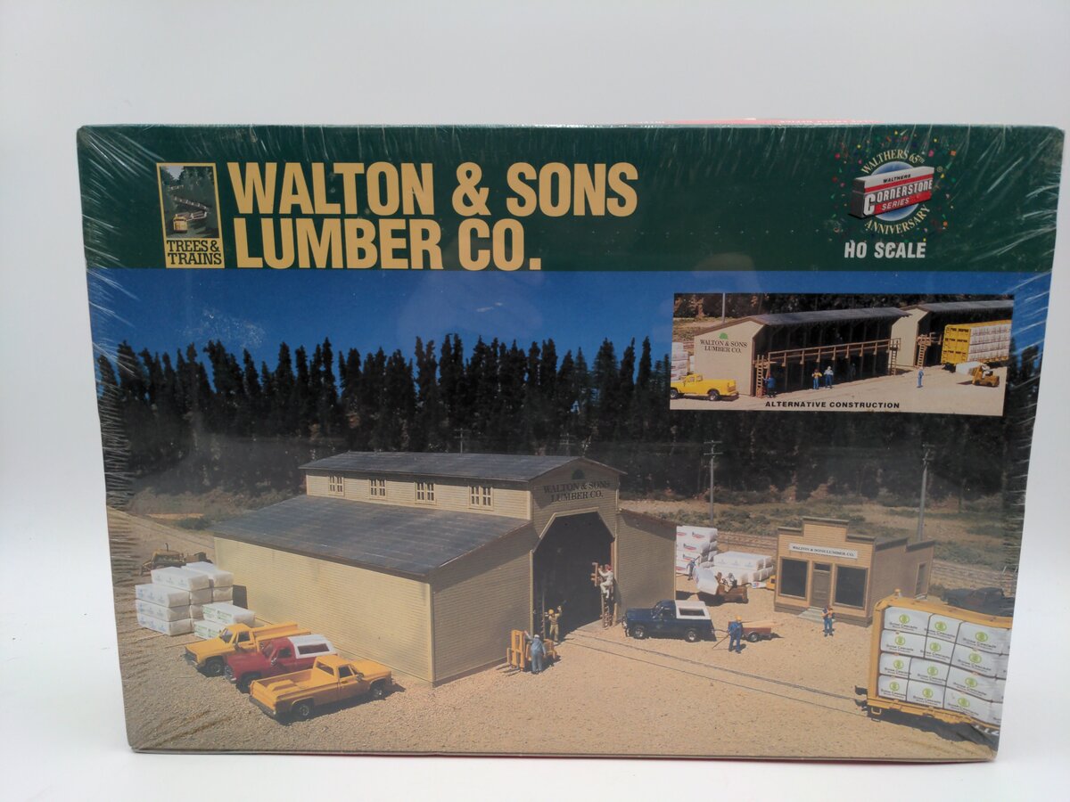 Walthers 933-3057 HO Scale Walton and Sons Lumber Company Building Kit
