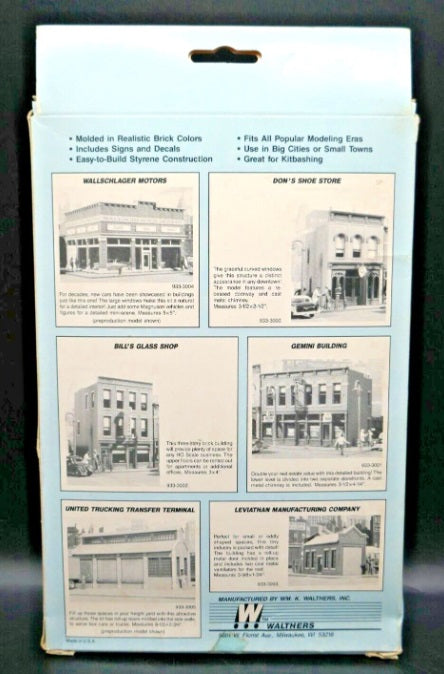 Walthers 933-3004 HO Scale Wallschlager Motors Building Kit