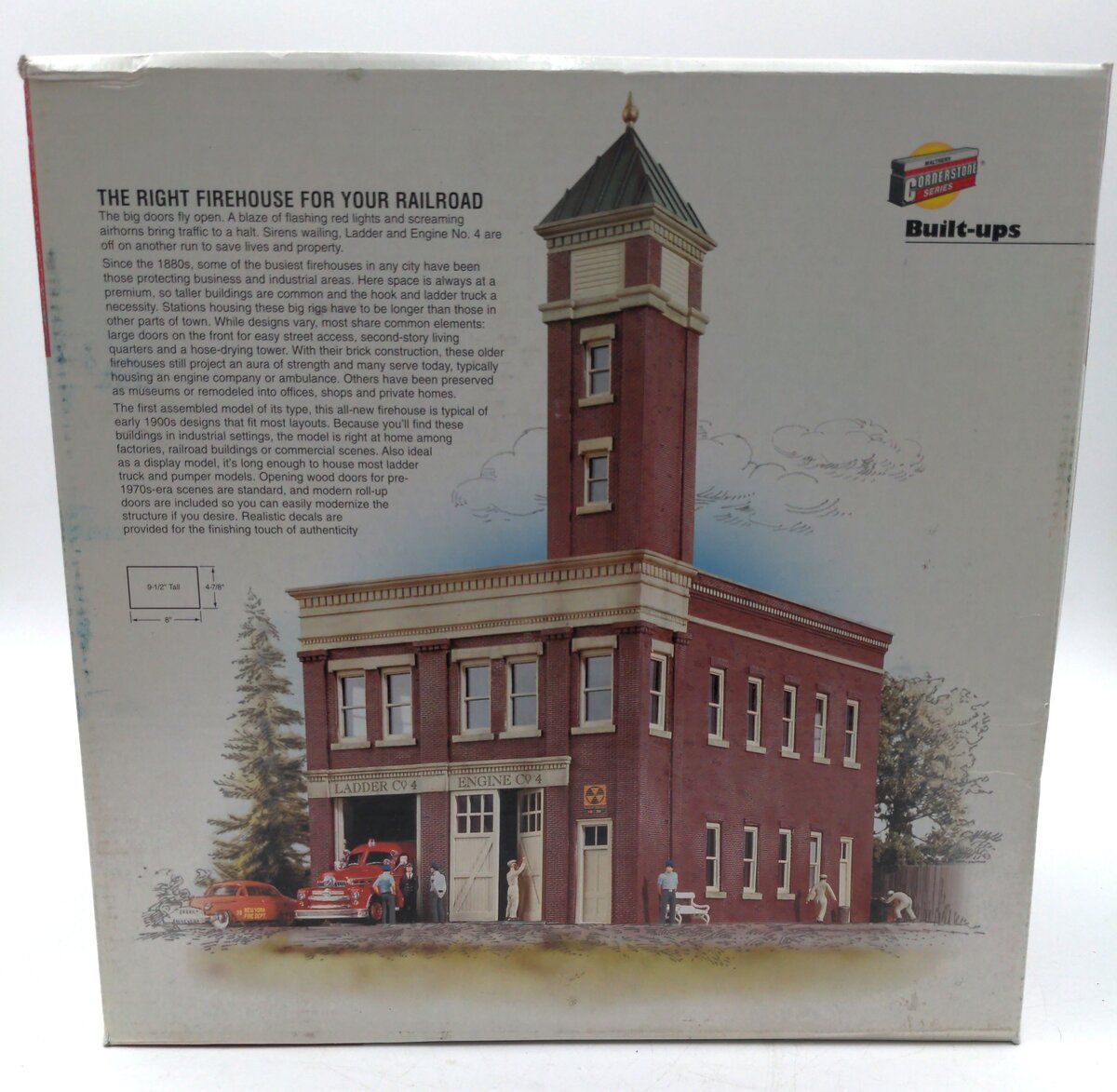 Walthers 933-2809 HO Built-Ups Fire Co. No. 4 Cornerstone Series Assembled
