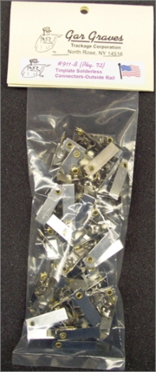 Gargraves 911-B Tinplated Connectors for Outside Rails (72)