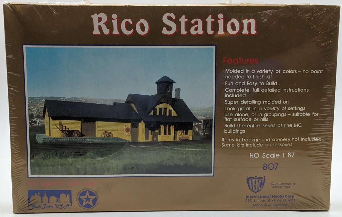 IHC 807 HO Scale Rico Station Building Kit