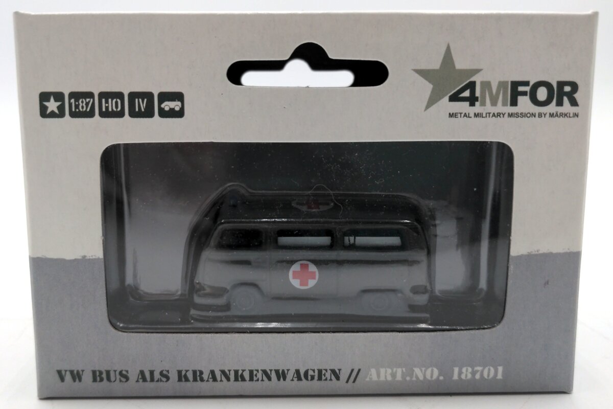 Marklin 18701 1:87 Scale Diecast VW Bus Ambulance
