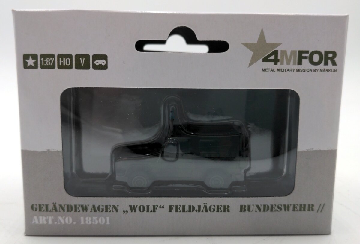 Marklin 185011:87 Scale Diecast German Wolf All-Terrain Military Police Vehicle