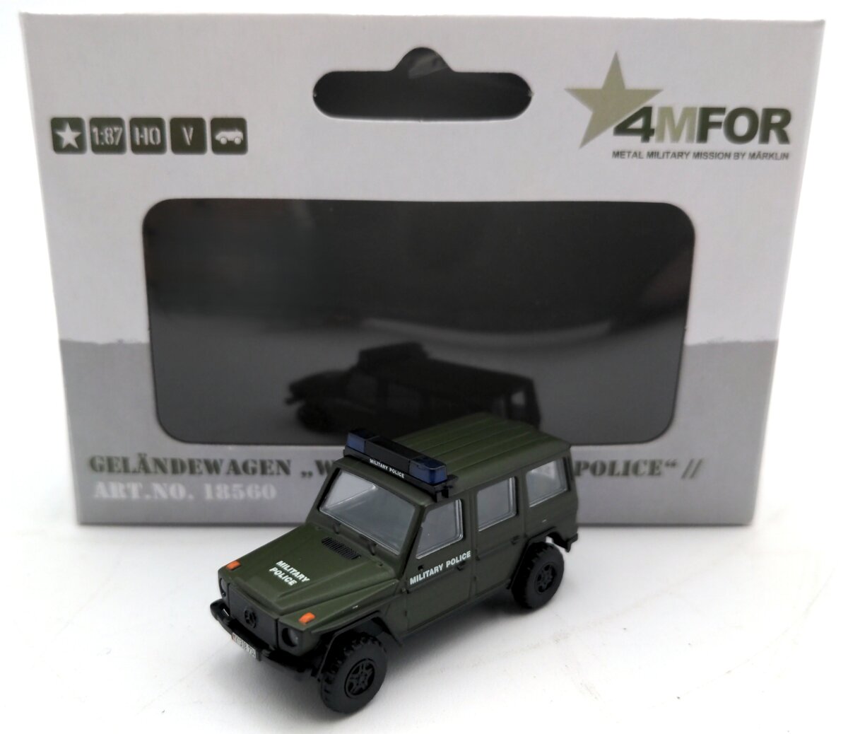 Marklin 18560 1:87 Scale Diecast ATV for Military Police Wolf