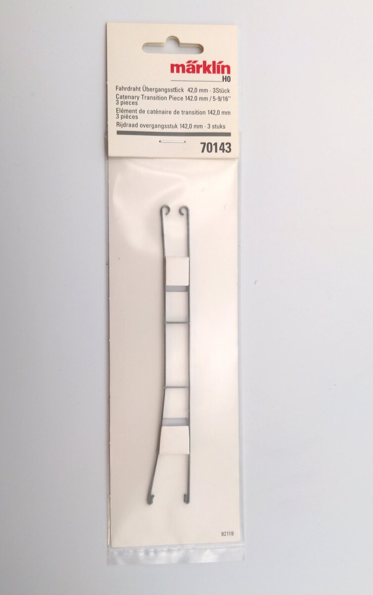 Marklin 70143 Catenary Trns Pc 5-9/16 Inches (Pack of 3)