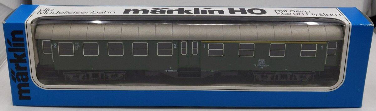 Marklin 4131 HO Scale DB AByg Passenger Carriage Road #:50 80 38-11 436-1