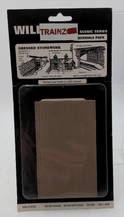 Wills Kits SSMP202 OO Scale Scenis Series Dressed Stonework (Pack of 4)