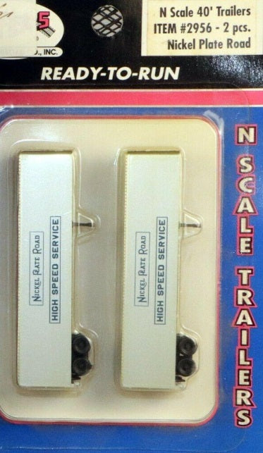 Atlas 2956 N Nickel Plate Road 40 Foot Trailer (Pack of 2)
