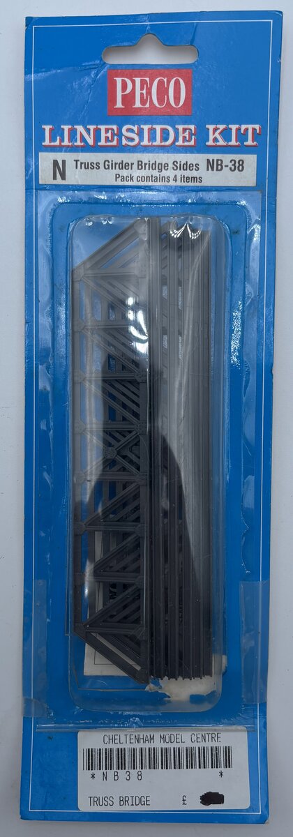 Peco NB-38 N Truss Girder Bridge Sides - 143mm (5 5/8 in)