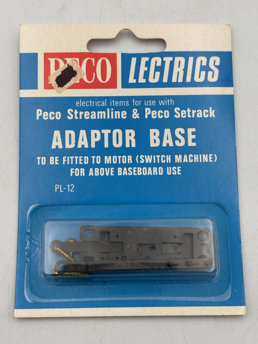 Peco PL-12 HO Adaptor Base To Be Fitted To Motor Switch Machine