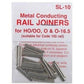 Peco SL-10 OO/HO/O & O-16.5 NS Rail Joiners for Code 100/124 Rail (Pack of 24)