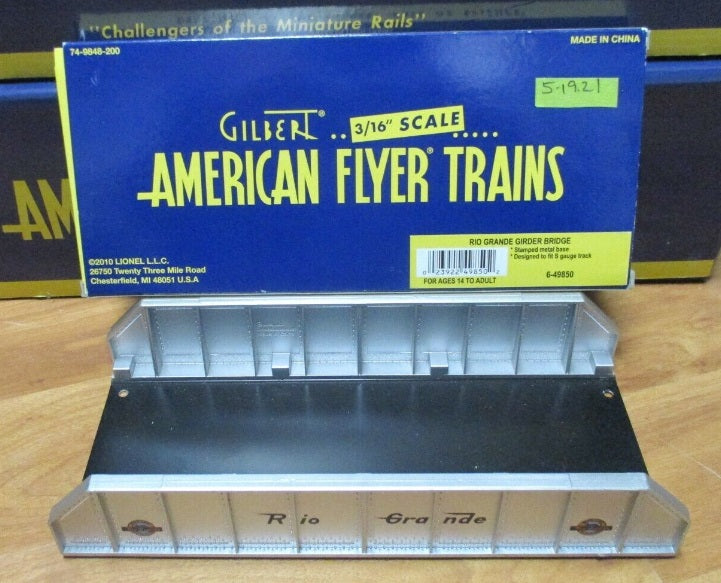 American Flyer 6-49850 S Scale Denver and Rio Grande Western Girder Bridge